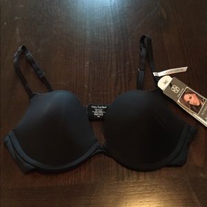 New with tags, solid black T-shirt bra